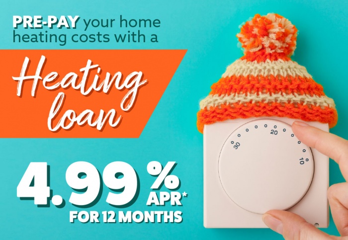 Pre-pay your home heating costs with a Heating loan 4.99% APR for 12 months