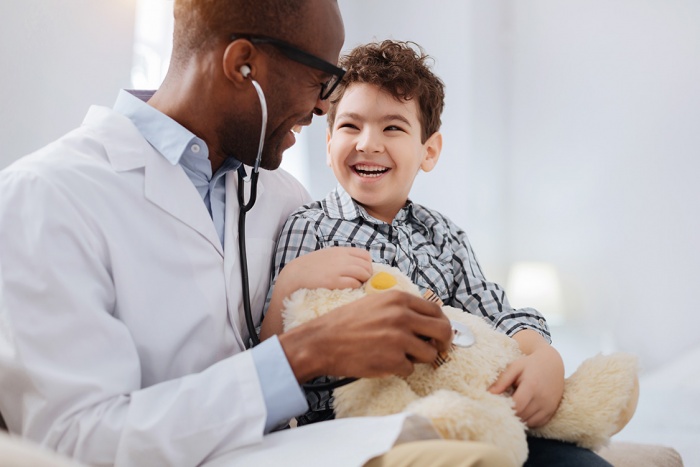 patient with pediatrician