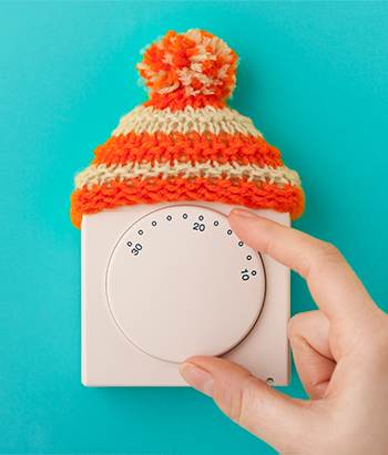 thermostat with hat