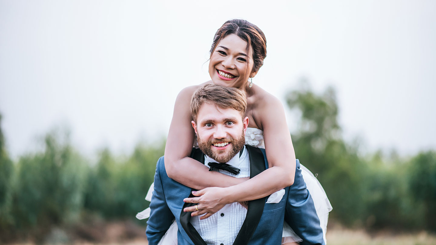 Happy Couple ad Wedding